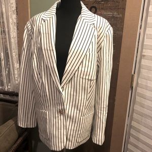 LAUREN Ralph Lauren pinstripe blazer size 22W NWT